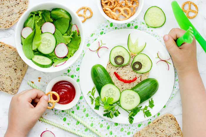 تزئین غذا برای کودکان 