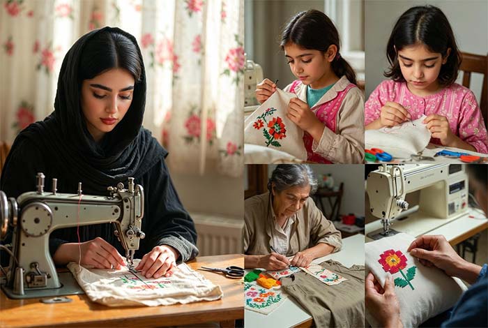 خیاطی و گل‌دوزی